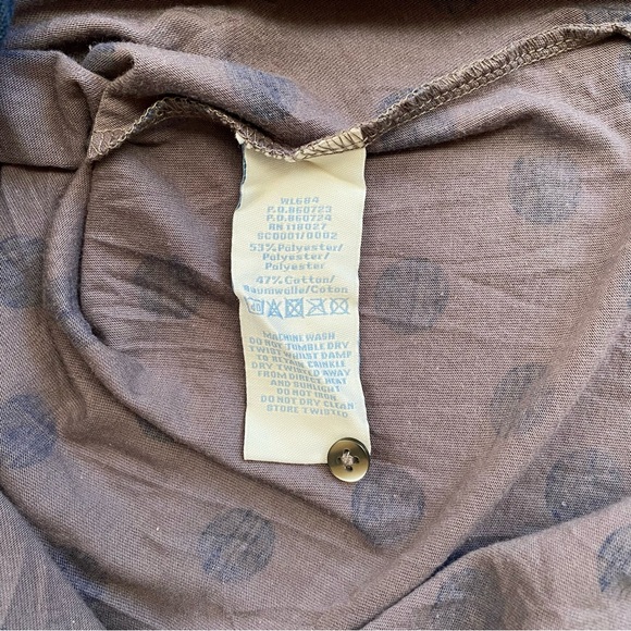 Boden Jersey Knit Polka Dot Shirt Gray Size 2 - Picture 4 of 4